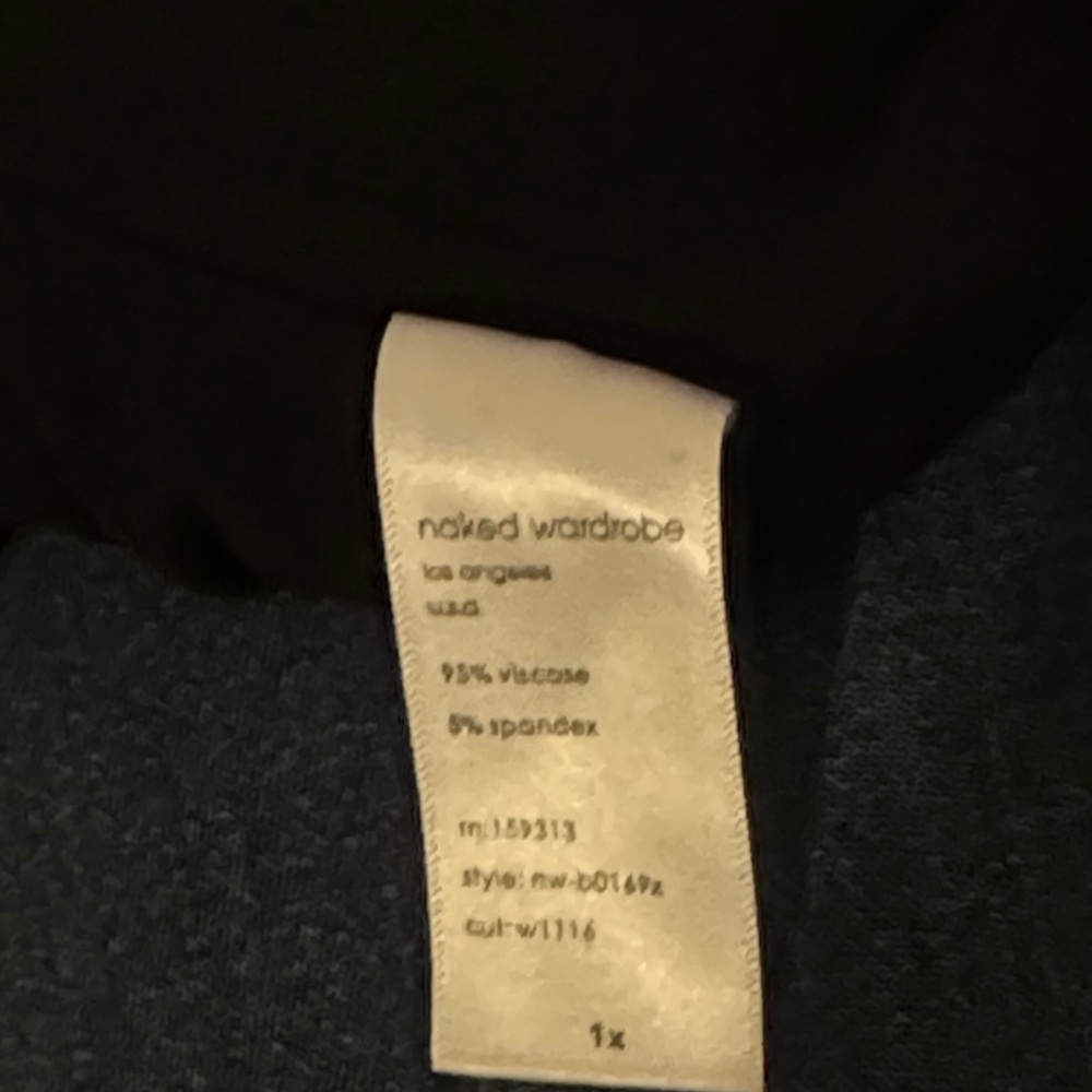 Naked Wardrobe Black Bodysuit - Picture 5 of 5